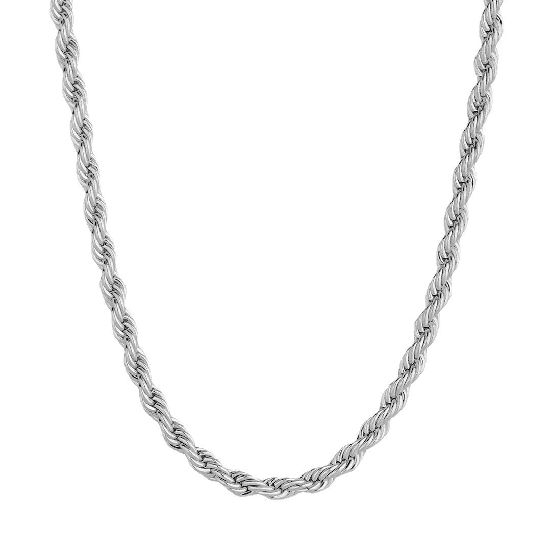 C&J™ 18K Gold Plated Stainless Steel Twist Chain Necklace