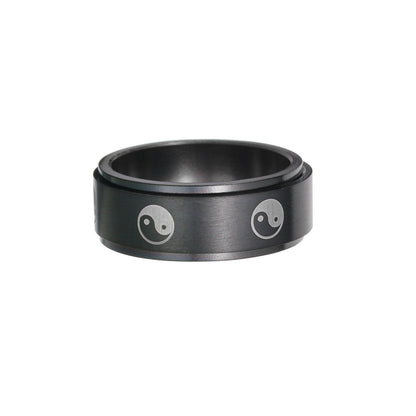C&J™ Stainless Steel Turning Decompression Gossip Ring for All