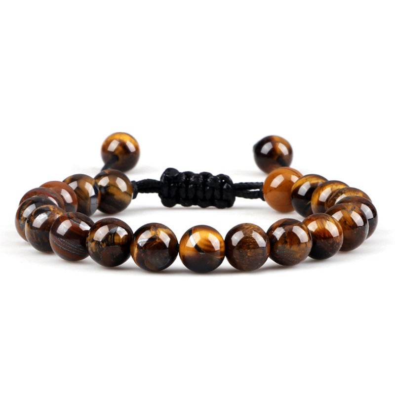 C&J™ Men's Natural Tiger Eye Stone Bracelet - Trending Style