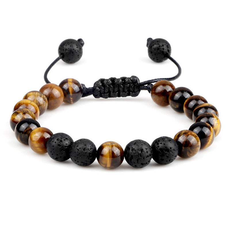 C&J™ Men's Natural Tiger Eye Stone Bracelet - Trending Style