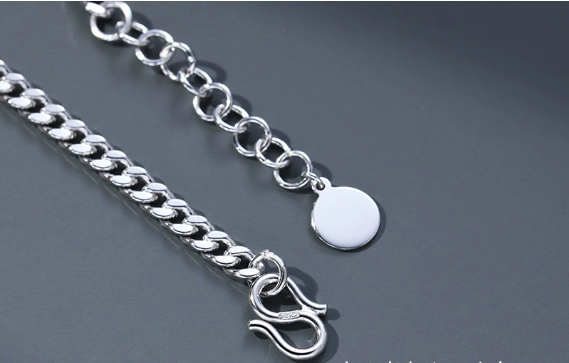 C&J™ Vintage Thai Silver Bracelet for Men's Fashion