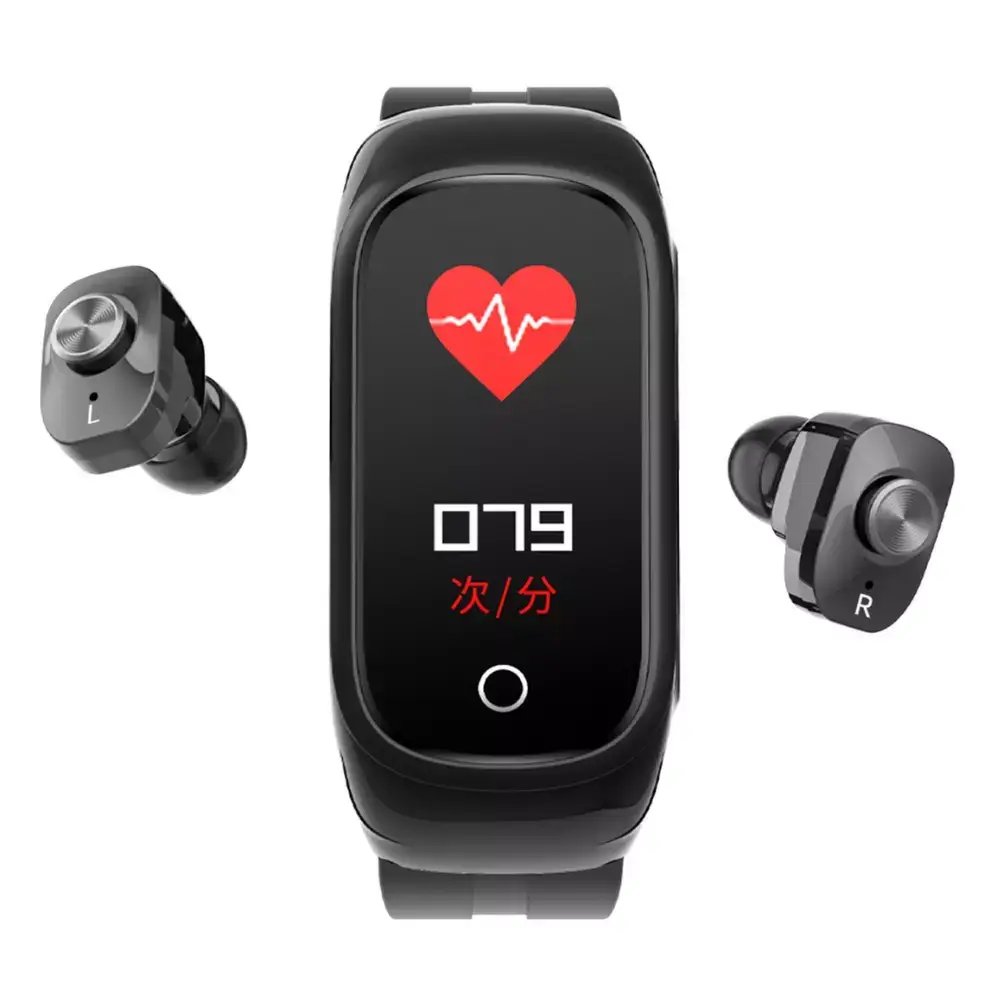 C&J™ 2-In-1 Smart Watch & Earbuds Fitness True Wireless Combo